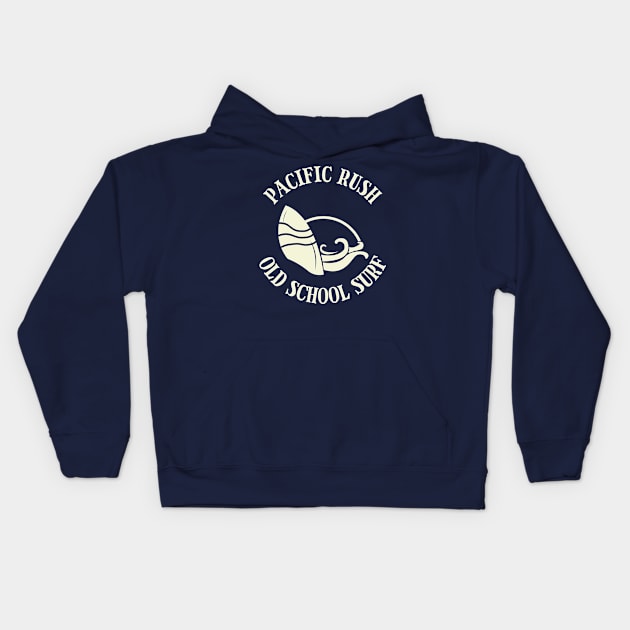 Pacific Rush Old School Surf Kids Hoodie by LegitHooligan